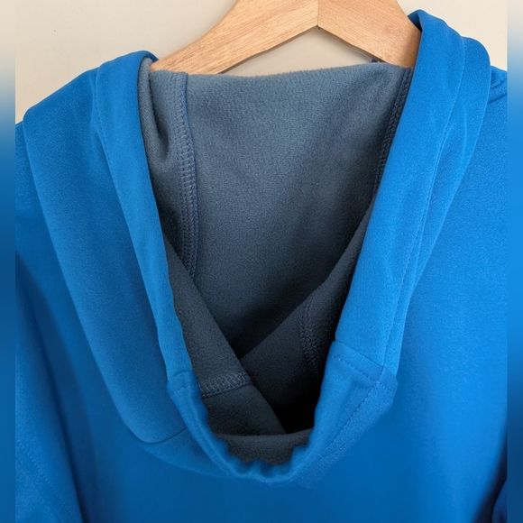 Burton Snowboard Company Dryride Hoodie Men's Medium Blue Pullover Spellout - Picture 5 of 13